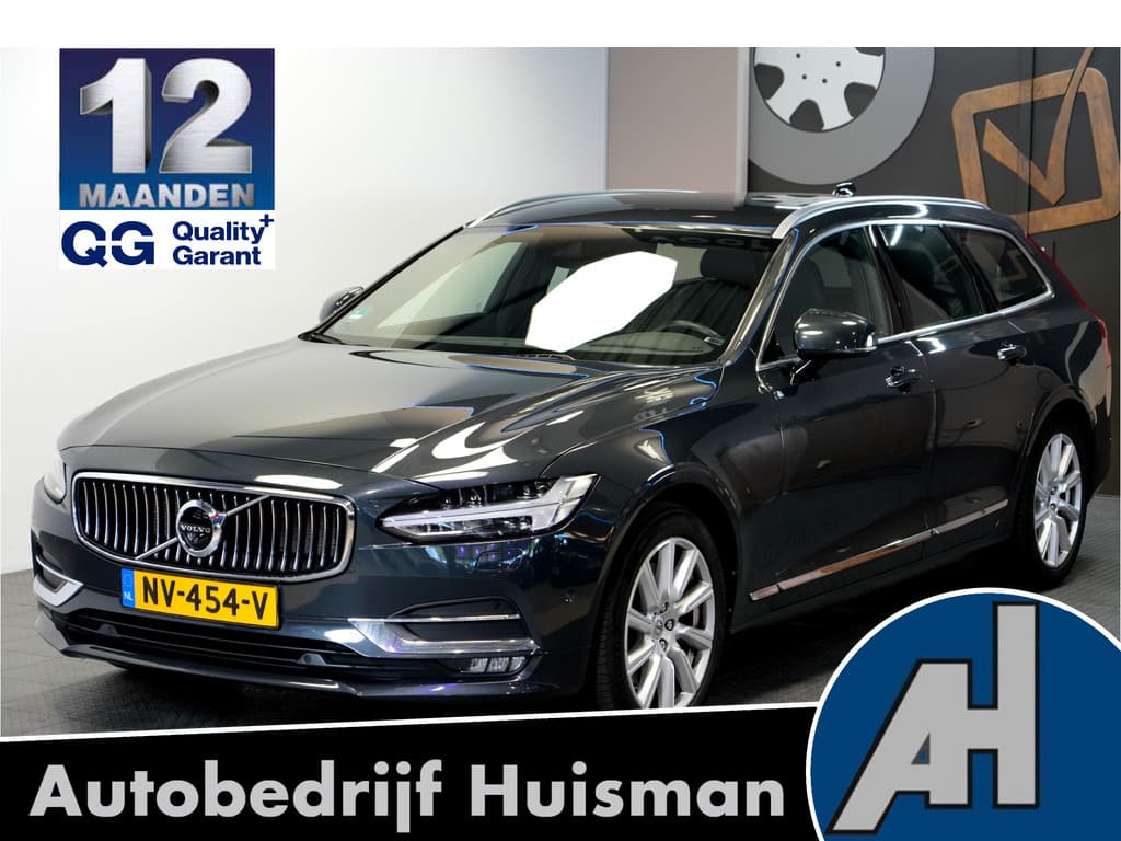 Volvo V90 2.0 T5 188kW/255pk Aut8 Inscription Intro ADAPT.CRUISE + STOELMASSAGE + PILOT ASSIST + CARPLAY/ANDROID AUTO + 360 CAMERA + STOELVERWARMING&-VENTILATIE + MATRIX LED + BLIS + LANE ASSIST + ZWARTE HEMEL + SUBWOOFER + PARKEERHULP + 18" LM-VELGEN!! — foto 1 van 25