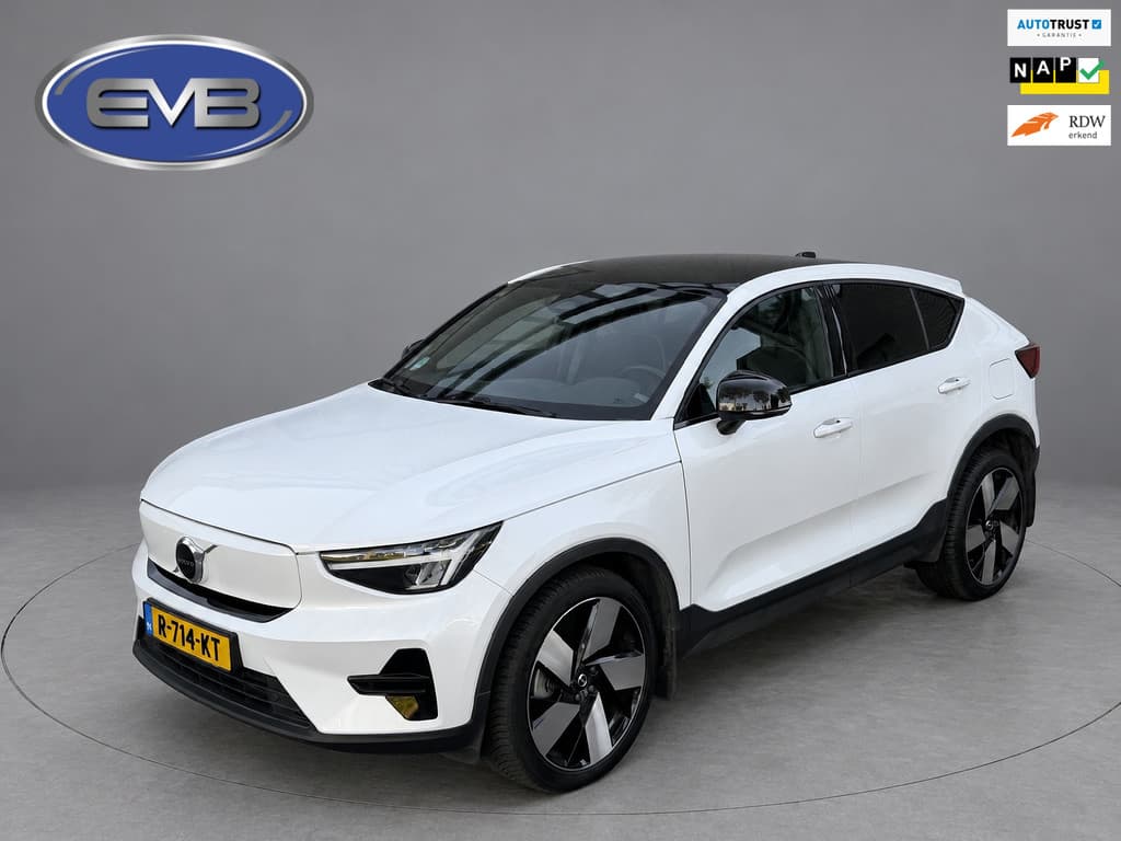 Volvo C40 Recharge Plus 69 kWh, panoramadak, 20 inch,camera,electr bedienbare trekhaak, 1 e eigenaar, Origineel NL auto met nap — foto 1 van 25