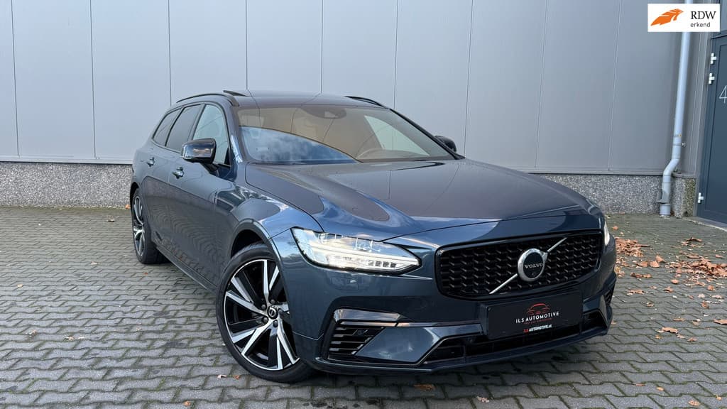 Volvo V90 T6 Recharge R-Design AWD 341pk Pano HUD 360° Trekhaak — foto 1 van 25