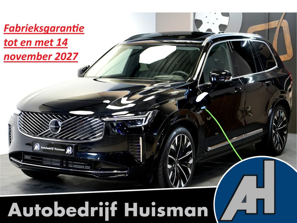 Volvo XC90 2.0 T8 AWD 335kW/456pk Aut8 Recharge Ultra Bright 7P LUCHTVERING + HARMAN/KARDON + MASSAGE + ALCANTARA HEMEL + ADAPT.CRUISE + PANORAMADAK + HEAD-UP + STOELVERWARMIN V&A + STUURVERWARMING + LEDEREN DASHBOARD + 360 CAMERA + STOELVENTILATIE + 21" LM-VELGEN!! — foto 1 van 25