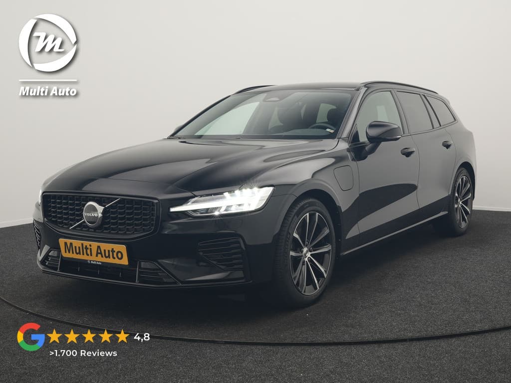 Volvo V60 T6 AWD Plus Dark LONG RANGE PHEV 350pk Dealer O.H. — foto 1 van 25