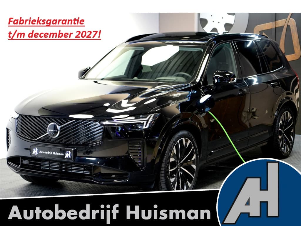Volvo XC90 2.0 T8 AWD 335kW/456pk Aut8 Recharge Ultra Dark 7P BOWERS&WILKINS + LUCHTVERING + MASSAGE + EL.TREKHAAK + ADAPT.CRUISE + PANORAMADAK + HEAD-UP + STOELVERWARMIN V&A + STUURVERWARMING + LEDEREN DASHBOARD + 360 CAMERA + STOELVENTILATIE + 21" LM-VELGEN!! — foto 1 van 25