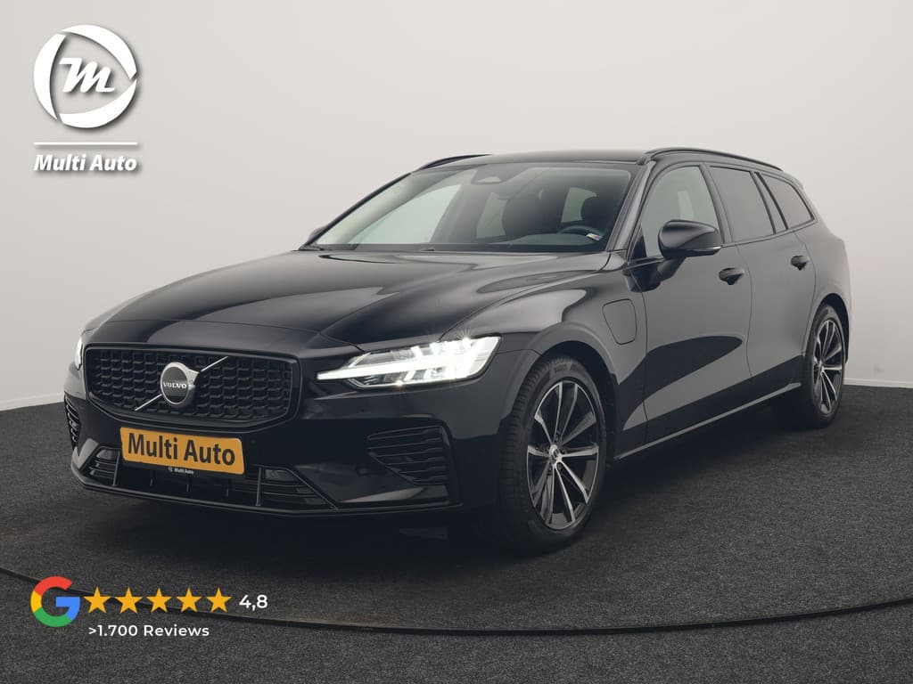 Volvo V60 T6 AWD Plus Dark LONG RANGE PHEV 350pk Dealer O.H. — foto 1 van 25