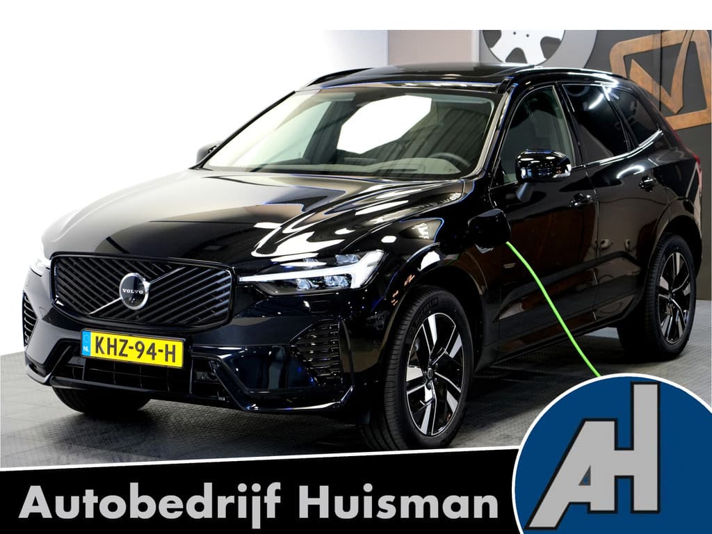 Volvo XC60 2.0 T8 AWD 335kW/456pk Aut8 Plug-in hybrid Plus Dark HARMAN/KARDON + PANORAMADAK + 360 CAMERA + HEAD-UP + BLIS + LANE ASSIST + STOEL-&STUURVERWARMING + ADAPT.CRUISE + PILOT ASSIST + MATRIX LED + KEYLESS ENTRY&GO + PARKSENSOREN V&A + 19" LM-VELGEN!! — foto 1 van 25