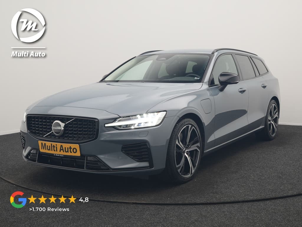 Volvo V60 T6 AWD Plus Dark LONG RANGE PHEV 350pk Dealer O.H. — foto 1 van 25