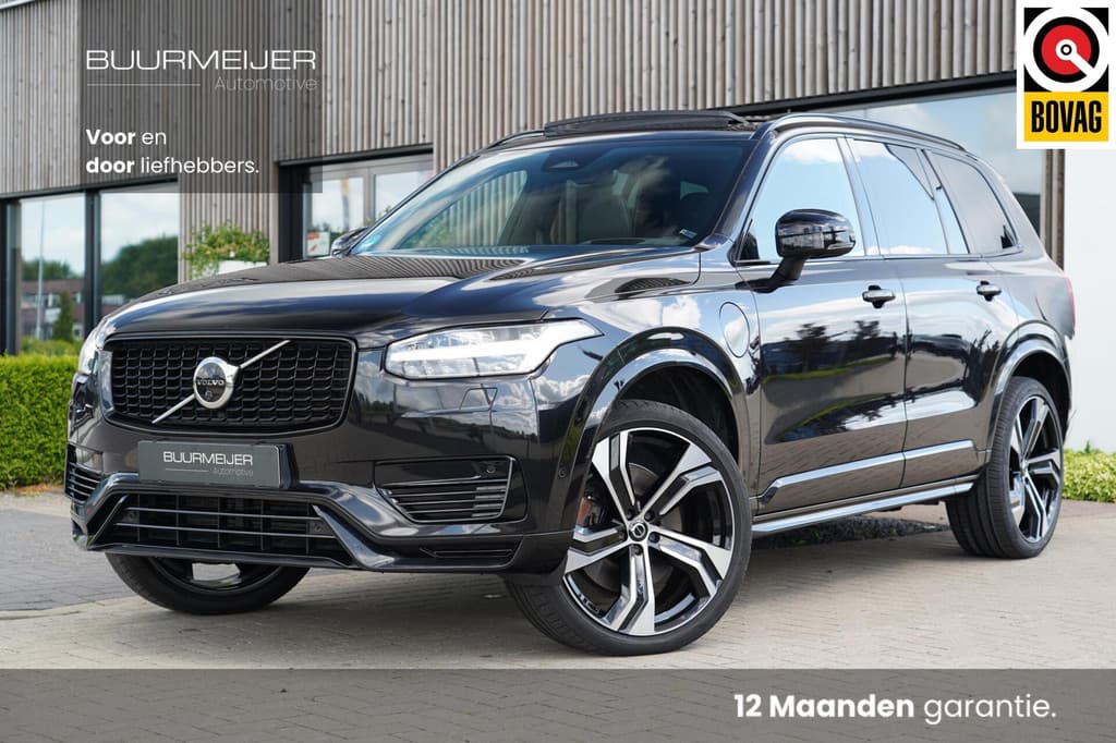 Volvo XC90 T8 Recharge AWD R-Design Long Range 7p. SOH 99% | Alcantara hemelbekleding | Head-Up | Trekhaak | 7-Persoons | Lederen interieur | 22 inch | Harman Kardon | Adaptieve cruise control | Stoel en stuurwielverwarming | Standkachel |